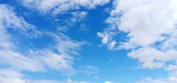 Low angle view of clouds in sky