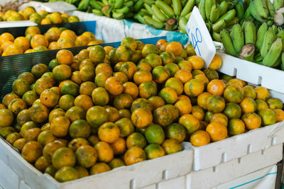 Fruits for sale at market stall