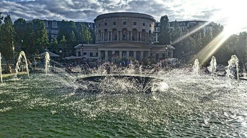 Built structure in water