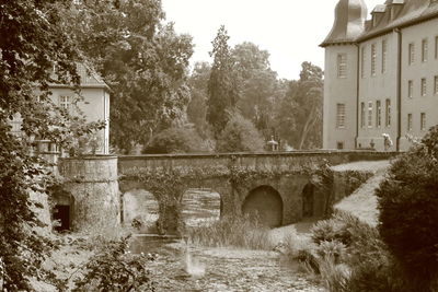 Built structure with trees in background