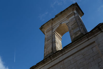 Low angle view of historic building against sky