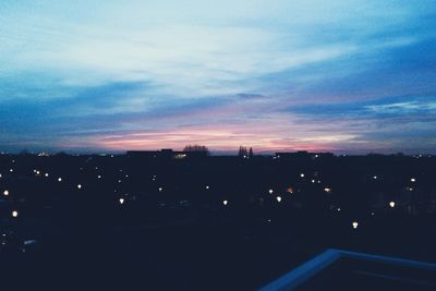 City at sunset