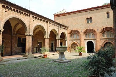 Facade of historic building