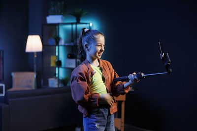 Young man playing guitar