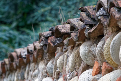 Close-up of old temple