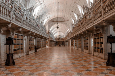 Corridor of historic building