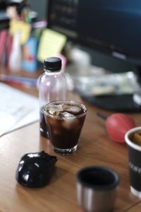 Close-up of drink on table