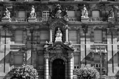 Low angle view of statue in building