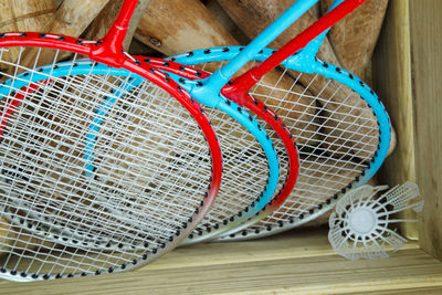 Close-up of wicker basket