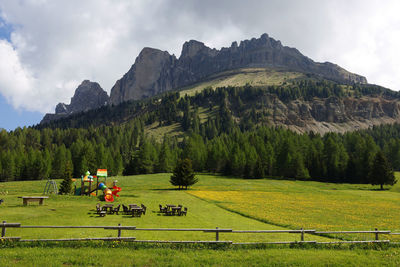 Panoramic view of landscape against sky