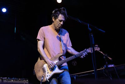 Young man playing guitar