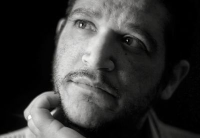 Close-up portrait of man