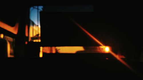 View of illuminated tunnel