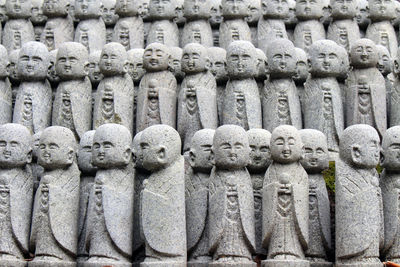 Full frame shot of buddha statue outdoors