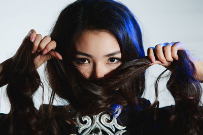 Portrait of young woman