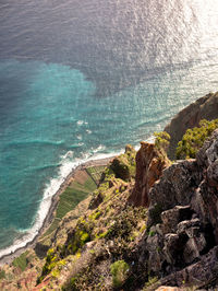 View from the cliff. cabo girao, madeira island. portugal.