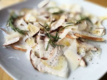 Close-up of food in plate