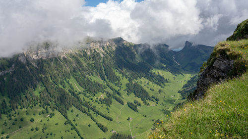 Clouds over the mountains