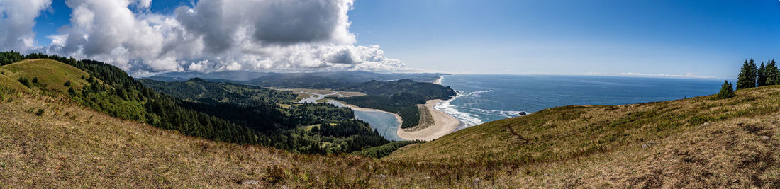 Panoramic view of sea against sky