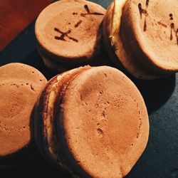 Close-up of cookies on table