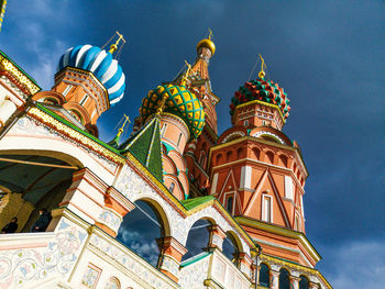 Low angle view of traditional building against sky