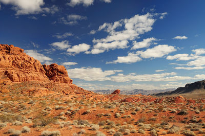 Rock formations in a desert