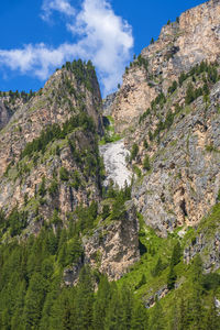 Scenic view of rocky mountains against sky