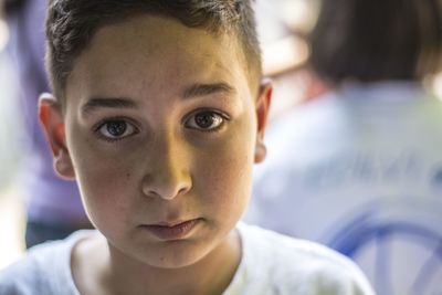 Close-up portrait of boy