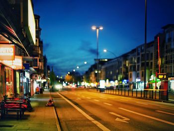 City street at night