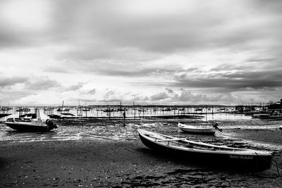 Boats in sea