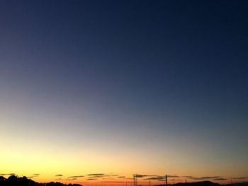 Low angle view of sky at sunset