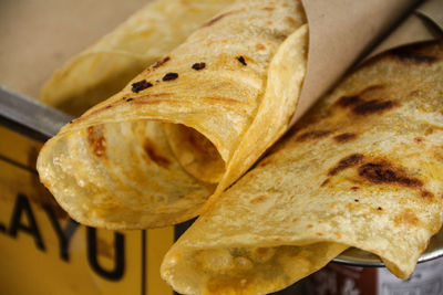 Close-up of tortilla