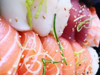 Close-up of fish served in plate