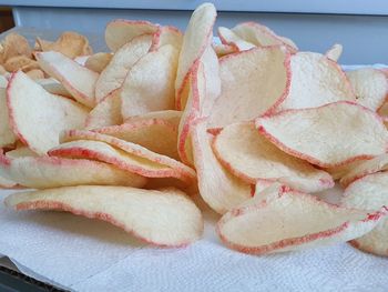 Close-up of cookies on table