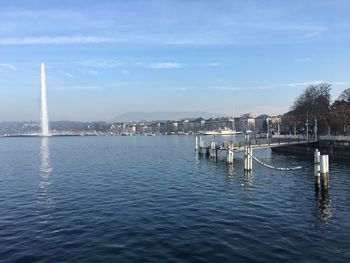 View of city at waterfront