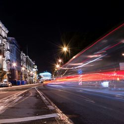 City street at night