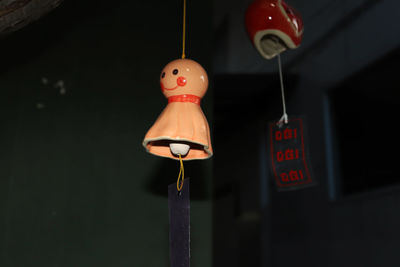 Close-up of toy hanging