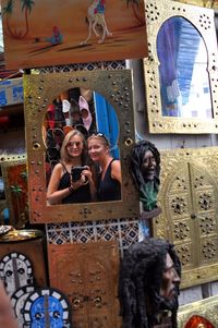 Close-up of painting on wall