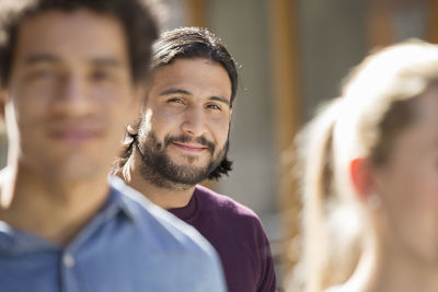 Young man on street