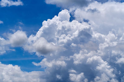 Low angle view of clouds in sky