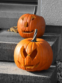 Close-up view of pumpkin pumpkins during autumn