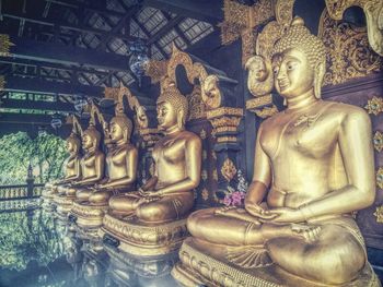 Statues in temple