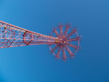 Low angle view of clear blue sky