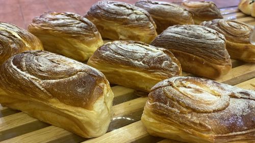 Close-up of food on table