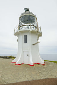 The cape reinga lighthouse at the north island in new zealand