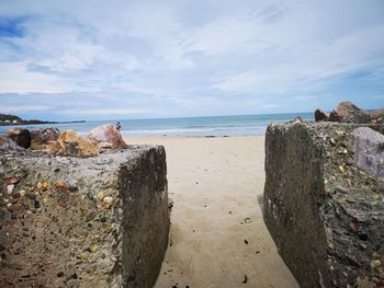 Scenic view of sea against sky