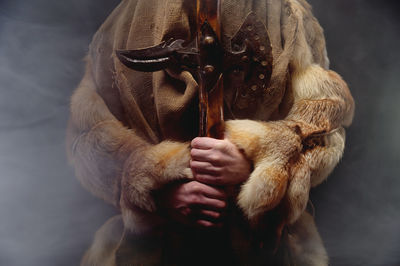 Close-up of man