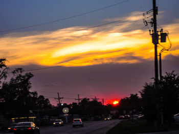 Road at sunset