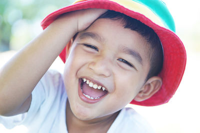 Portrait of smiling boy