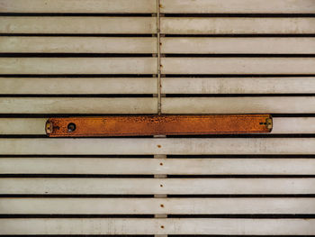 Full frame shot of rusty shutter